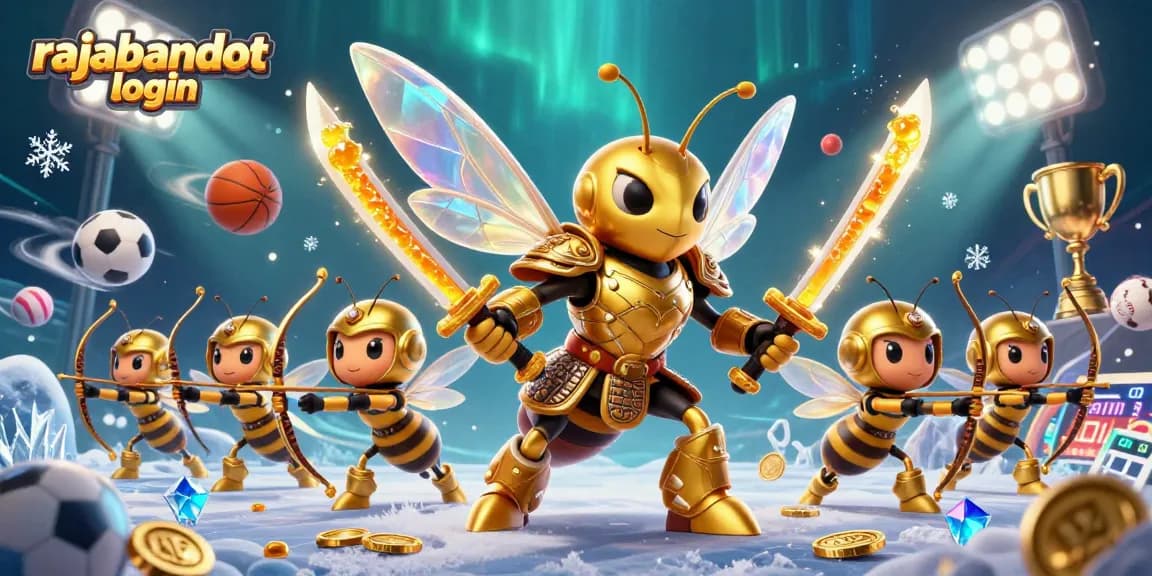 Place profitable bets with rajabandot login in this dynamic casino-inspired illustration featuring a Japanese samurai hornet.