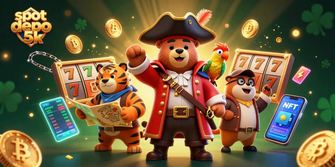 Experience excitement with slot depo 5k featuring vibrant characters and casino symbols in action.