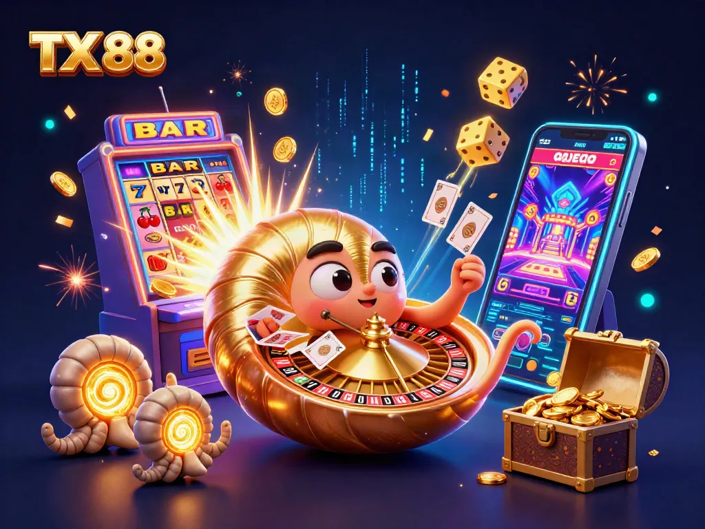 Experience the excitement of TX 88 slots with energetic creatures and jackpot explosions.