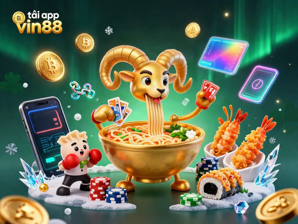 Engage with dynamic 3D characters representing tải app vin88 casino action in a vibrant digital environment.