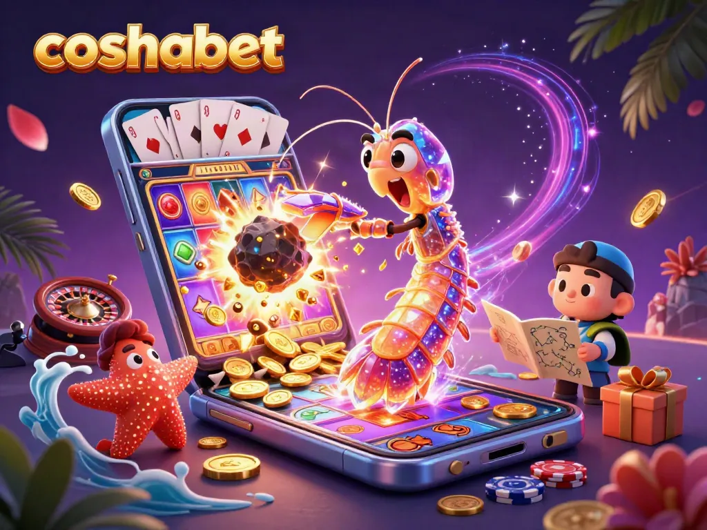 Experience cosmobet with vibrant casino action, featuring a galactic samurai and slot games.