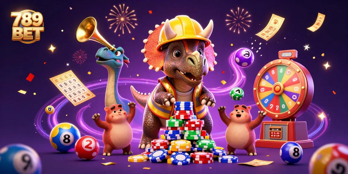Immerse yourself in the vibrant world of gambling with 789BET, highlighted by dynamic characters and colorful game elements.