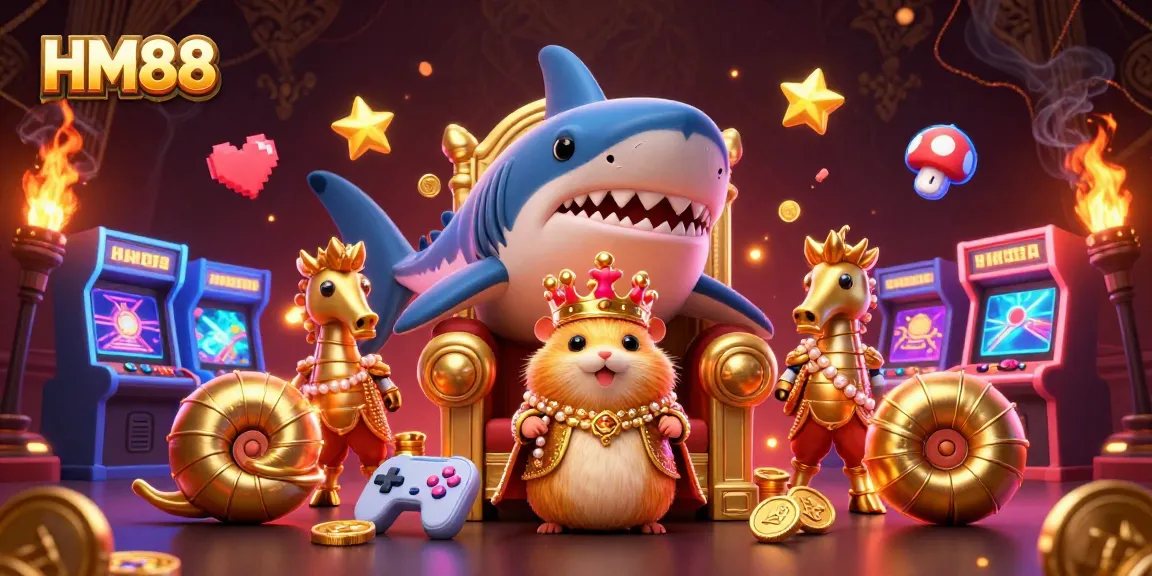 Experience thrilling gameplay at HM88 with a fierce hamster king and dynamic gaming elements.